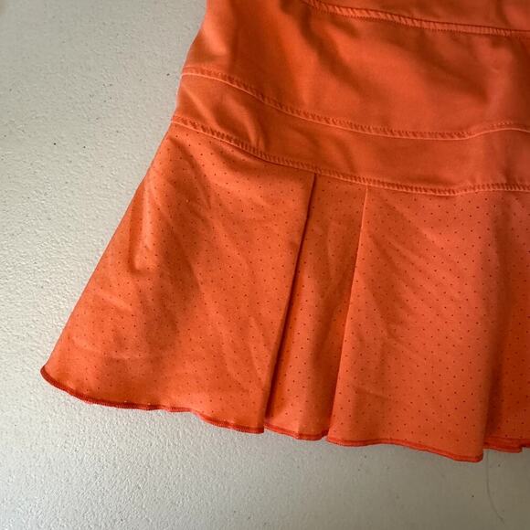 Nike Tennis Golf Skirt Dri-Fit Built-in Shorts Skort Women's Size Medium Orange - Picture 2 of 7